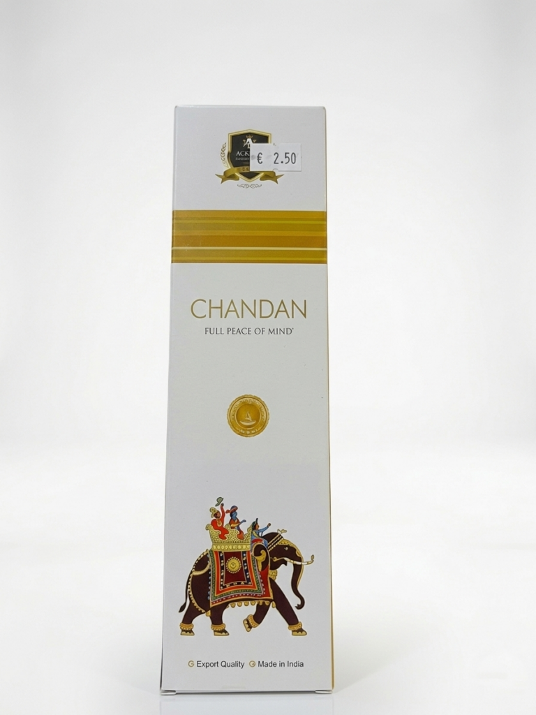 Caja de incienso Chandan con diseño de elefante y precio de 2.50 euros